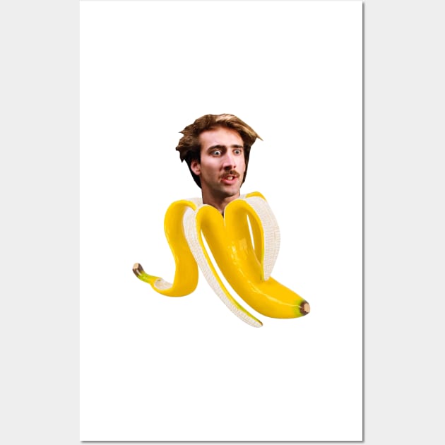 Nicholas cage banana Wall Art by YaiVargas